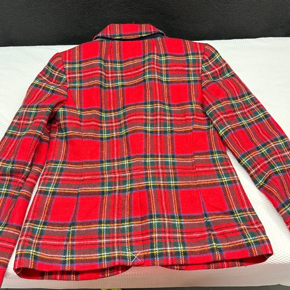 NWT Talbots Shetland Wool Plaid Structured Blazer Womens Sz 2 - Picture 9 of 9